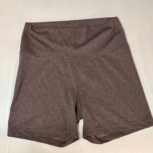Yogalicious Brown Leopard Bike Shorts